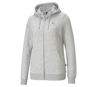 PUMA Womens Essentials Full-Zip Hoodie - Gray XS