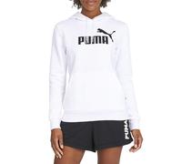 PUMA Women's Essentials Logo Fleece Hoodie (Available in Plus Sizes) Sweatshirt, White, XL