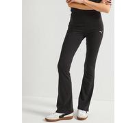 Puma Womens Essentials Logo High-Waist Flared Leggings, Puma Black, Size M, Women Puma Black