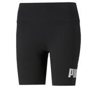 Puma Womens Essentials Logo Short Leggings - Black - Size 2XS