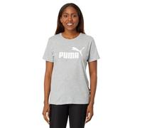 PUMA Women's Essentials Logo T-Shirt (Available in Plus Sizes), Light Gray Heather, S