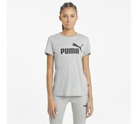 Puma Womens Essentials Logo T-Shirt Light Grey Heath S