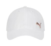 PUMA womens Evercat Opal Adjustable Baseball Cap White/Gold One Size