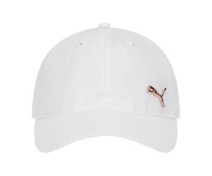 PUMA Women's Evercat Opal Adjustable Baseball Cap, White/Gold, One Size UK