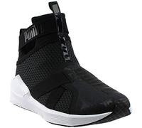 Puma Women's Fierce Strap WN's Cross-Trainer Shoe, Black/White, 6.5 UK