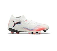 Puma Women's Future 7 Match Firm, Artificial Ground Soccer Cleats Sneaker, White-Black-Glowing Red Ah25, 8 UK