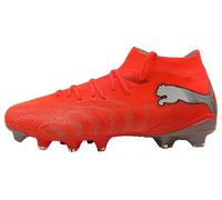 PUMA Women's Future 9 Match Firm Ground/Artifical Ground Football Boots, Glowing Red-PUMA White-PUMA Black-PUMA Silver, 13 UK