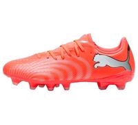 PUMA Women's Future 9 Play Firm Ground/Artifical Ground Football Boots, Glowing Red-PUMA White-PUMA Black-PUMA Silver, 8.5 UK