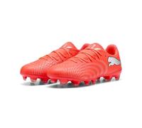 PUMA Women's Future 9 Play Firm Ground/Artifical Ground Football Boots, Glowing Red-PUMA White-PUMA Black-PUMA Silver, 6.5 UK