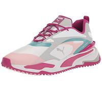 PUMA Women's Gs-fast Golf Shoe, Puma White Chalk Pink Porcelain, 5 UK