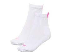 PUMA Women's Heart Logo Recycled Cotton Sock, White/Pink, 39 to 42 (Pack of 2)