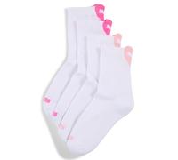 PUMA Womens Heart Logo Recycled Cotton Sock, White/Pink, 20-62 UK