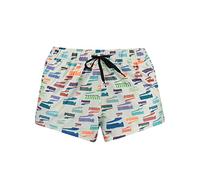 Puma Women's High Waist Board Shorts, White Combo, L, White Combo, L