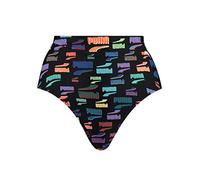 PUMA Women's High Waist Briefs Bikini bottoms, Black Combo, XS UK