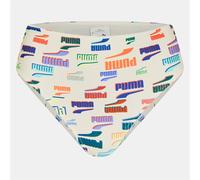 Puma Womens High Waisted Printed Bikini Bottoms