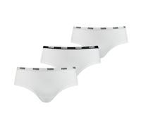 PUMA Women's Hipster Panties (3-Pack), White, XS