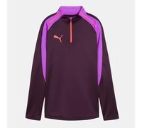 Puma Womens Individualblaze 1/4 Zip Top in Wine - Size Small