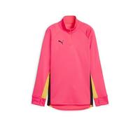 PUMA Women's Individualblaze Training 1/4 Zip Top Sweatshirt, Sunset Glow Bla, XS