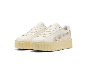 PUMA Women's Karmen II Crafted Flowers Sneaker, Warm White-Almost Apricot, 6.5 UK