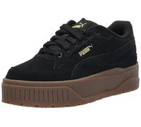 PUMA Women's Karmen Ii Idol Sneaker, Suede-puma Black-puma Black-puma Gold, 4.5 UK
