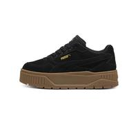 PUMA Women's Karmen II Idol Sneaker, Suede Black Black Gold, 9, Suede-puma Black-puma Black-puma Gold, 6.5 UK