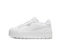 PUMA Karmen II Leather Sneakers Women, White/Silver, size 5.5