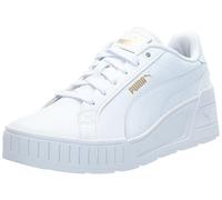 PUMA Women's Karmen Wedge Sneaker, Puma White-puma White-Gold, 5.5 UK
