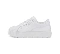 Puma for woman. 38461501 Karmen L white leather sneakers (37), 1 to 3 cm, Laces, Casual