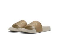 PUMA Women's Leadcat 2.0 Aqua Metallics Slide Sandal, Alpine Snow Gold-Light Sand, 7 UK