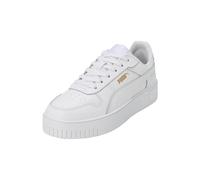 PUMA Womens Carina Street Sneaker, Puma White Puma White Puma Gold, 6.5 UK