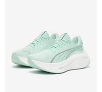 Puma MagMax Nitro Womens Running Shoes Green Cushioned Comfort Sports Trainers