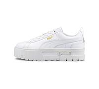 Puma Mayze Classic Womens Trainers - White Leather - Size UK 8
