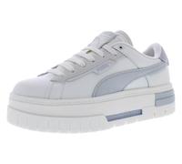 PUMA Womens Mayze Crashed Selflove Platform Sneakers Shoes Casual - Beige, White, Sedate Gray-grey, 7