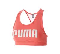 Puma Womens Mid Impact 4 Keeps Sports Bra Colour: Peach, Size: Small