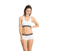 PUMA Women's Mini Short 2 Pack, White/White, size Medium