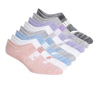 PUMA Women's No Show Sneaker 8 Pack Socks, Assorted, One Size, Multi-color, One size