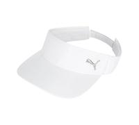 PUMA Women's Opal Adjustable Visor, White/Silver, One Size