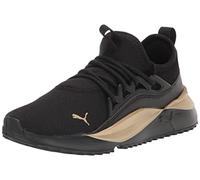 PUMA Women's Pacer Future Shoes, Black-Team Gold, 10, 7.5 UK