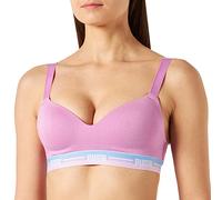 PUMA Women's Padded Short Top Bra, Opera Pink, X-Small