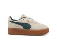 PUMA Women's Palermo Elevata Shoes Sneaker, Alpine Snow/Green Terrain, 7.5 UK