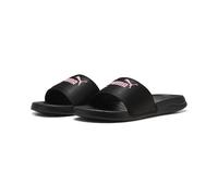 PUMA Women's Popcat 20 Satin Princess Slide Sandal, Black-Poised Pink, 4 UK