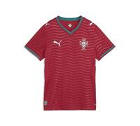 PUMA Womens Portugal Home Crew Neck Short Sleeve Jersey Casual - Red