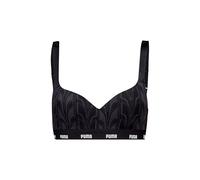 PUMA Women's Printed Sports Bra, Black, XL