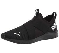 PUMA Women's Prowl Slip on Cross Trainer, Black White Black, 3 UK