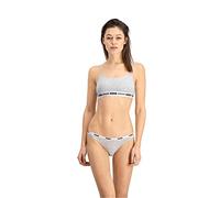 PUMA Women's Puma Iconic Women's (2 Pack) Bikini style underwear, Gray/Gray, L UK
