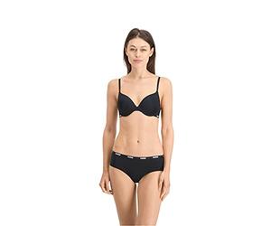 PUMA Women's Puma - Women's Push-up (1-pack) Push Up Bra, Black, 36 A UK