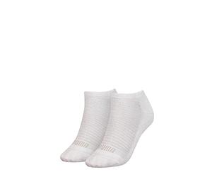 PUMA Women's Puma Women's Sneaker - Trainer (2 Pack) Socks, White, 4 8 UK