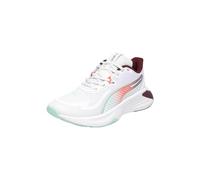 PUMA Women's PWR Hybrid TR WNS Cross Trainer, White-Ruby Shimmer-Mint MELT-Glowing RED, 6.5 UK