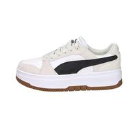 PUMA Women's Rebound Femme Low SD Sneaker, White Black-Frosted Ivory, 7.5 UK