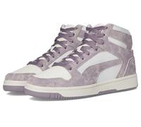 PUMA Women's Rebound Layup Mid Shoes Sneaker, Feather Gray-plum Jam-warm White Ah25, 6 UK